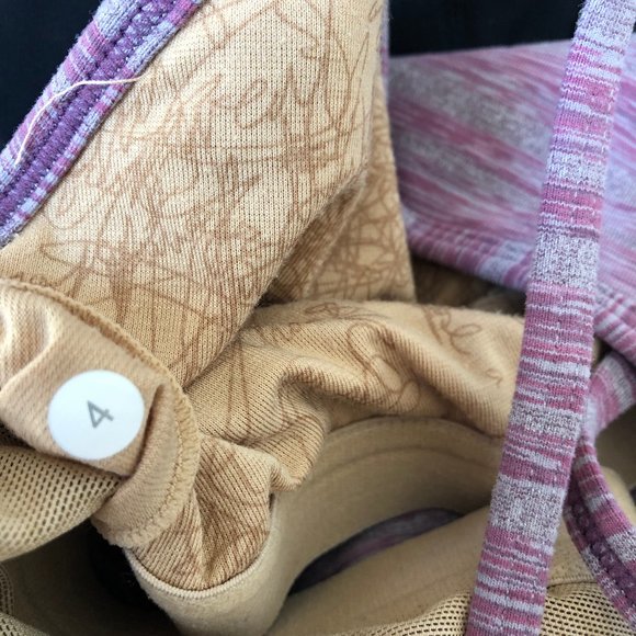 Lululemon Power Y Tank Space Dyed Purple Gray Stri - Picture 9 of 9